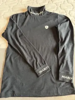 PEARLY GATES 長袖モックネックシャツ ブラック ゴルフウェア