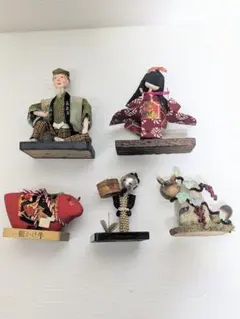 昭和レトロ　お土産品、アンティーク人形　おまとめセット