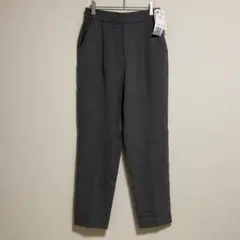 【新品】a.v.v あったか美ラクるスッキリ見えテーパードパンツ グレー 38