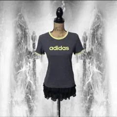 y2k 00s❤︎adidas リンガー ピチtシャツ