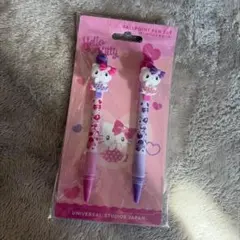 USJ限定♡ハローキティ マスコットボールペンセット 신품 산리오