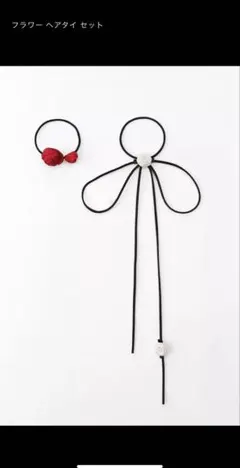 ZARA フラワーヘアタイセット