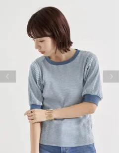 earth music&ecology マルチボーダーカットプルオーバー