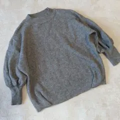 ロペピクニック　グレー バルーンスリーブ ニットセーター