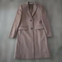 未使用に近い【UNIQLO】ユニクロ（S）ロングコート カシミヤ ウール