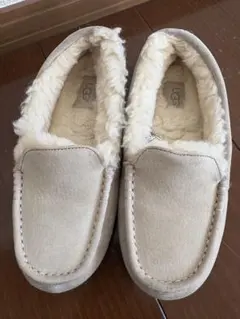 UGG スエードファースリッポン アンスレー　グレー　23cm