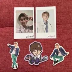 小島健　チェキ風カード、ステッカーセット