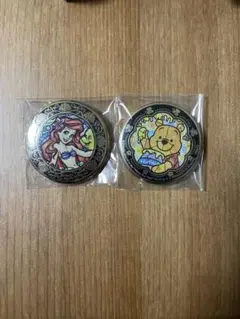 アリエル　くまのプーさん 缶バッジセット