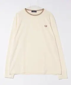 6日処分　fred perry ロンT ベージュ