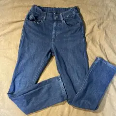 ヒートテック　UNIQLO キッズ ブルー パンツ 140