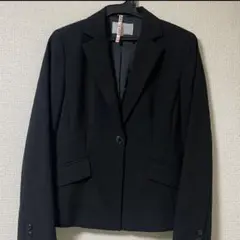 （クリーニング済）TWO:C ブラック テーラードジャケット 黒 スーツ