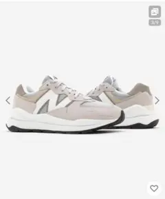 New Balance 57/40　グレー ホワイト スニーカー