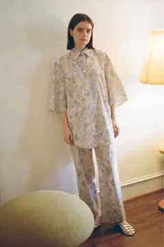 OPEN YY 26SS FLORAL フラワープリント ギャザーパンツ - メルカリ