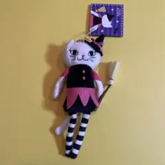 KALDI ハロウィン くたくた猫 ぬいぐるみキーホルダー