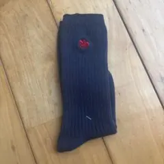 POLO baby ネイビーリブソックス