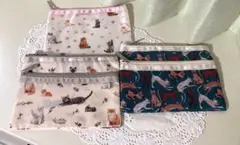 LeSportsac レスポートサック 猫柄 ポーチ 3点セットのサムネイル