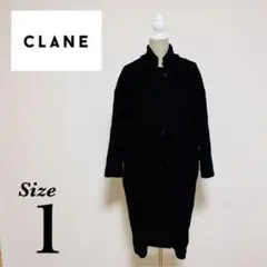 【定番】 CLANE クラネ オーバーチェスターコート ウール ブラック 黒色のサムネイル