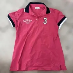 adidas ピンク ポロシャツ M