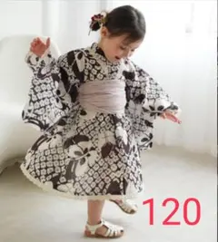 【新品】浴衣　浴衣ドレス　ワンピース　こども　キッズ　女の子　120cm