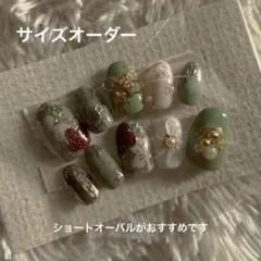 成人式ネイル 入学式 卒業式 新年 正月ネイル フラワーネイル　和風　和柄