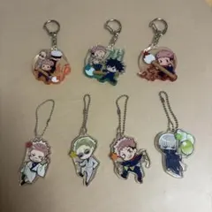 呪術廻戦　キーホルダー　ガチャガチャ　2種類７個セット