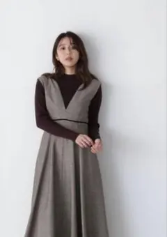 NATURAL BEAUTY BASIC　ニュアンスネックフレアジャンスカ