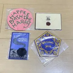 フラットガシャポン ハリー・ポッター ラバーコースター 全4種類セット　コンプ