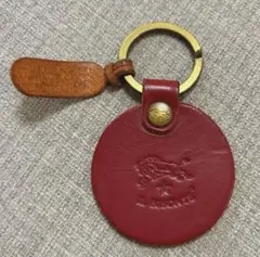 【IL BISONTE】イルビゾンテ レザー キーリング レッド