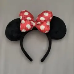 ディズニー ミニー カチューシャ 赤 スパンコールのサムネイル