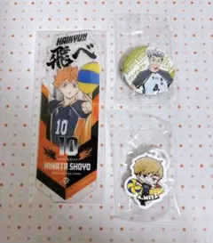 ハイキュー くら寿司 宮侑 木兎光太郎 日向翔陽 めじるしチャーム 缶バッジ
