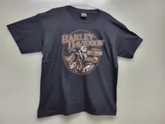 X28Harley-DavidsonバイカーT 黒 XL USA製 両面プリントのサムネイル