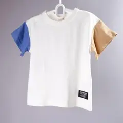 プティマイン バイカラー 半袖 Tシャツ 100 通園や公園遊びに◎