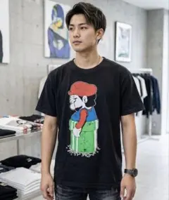 お値下げ‼️マリオ グラフィック Tシャツ XL ブラック