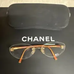 シャネル CHANEL 眼鏡 イタリア製 ココマーク リムレス