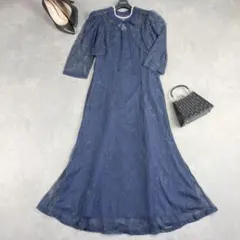 You Color ボレロ付き総レースコンビロングワンピース ドレス L 結婚式