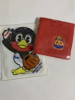 ヤクルトスワローズ　ジッパーバッグ、ハンドタオル