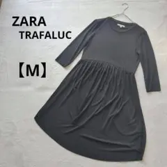 ザラ ZARA トラファルク ワンピース ブラック チュニック M 長袖