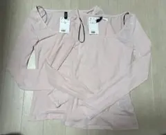 新品未使用 H&M ピンク 長袖トップス XS 2枚セット シンプル 無