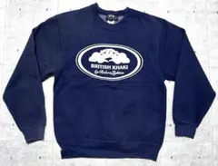 90s USA製 ブリティッシュカーキ スウェット トレーナー ビッグロゴ