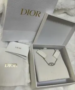 Dior シルバーロゴネックレス