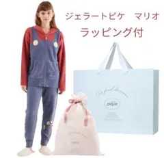 即日発送タグ付ショッパー布袋ジェラピケマリオパーカ＆ロングパンツセットレディース