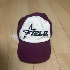 FIELD 刺繍 ベースボールキャップ ボルドー
