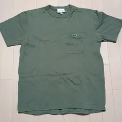 LACOSTE　ラコステ　鹿の子地ポケット半袖Tシャツ カーキオリーブのサムネイル