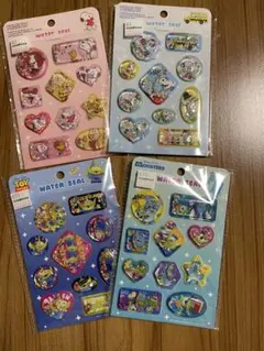 PEANUTS Disneyウォーターシール 4パックセット
