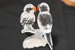スワロフスキー　インコ　置物