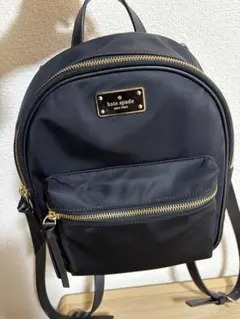 ケイトスペード　ナイロン　リュック　黒