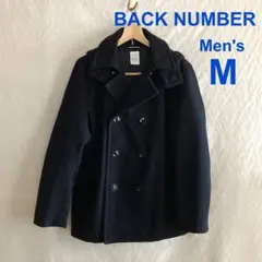 【BACK NUMBER】メンズ　ピーコート　フード付き　M　ネイビー