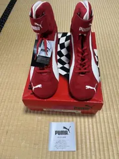 PUMA レッド ハイカットスニーカー