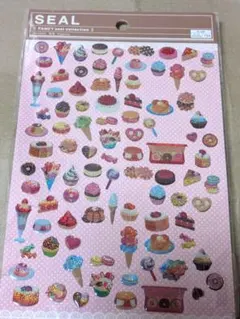 シール　スイーツ　ホログラム