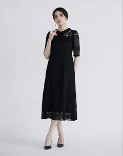 Maglie le cassetto レースドレスワンピース(ブラック)のサムネイル